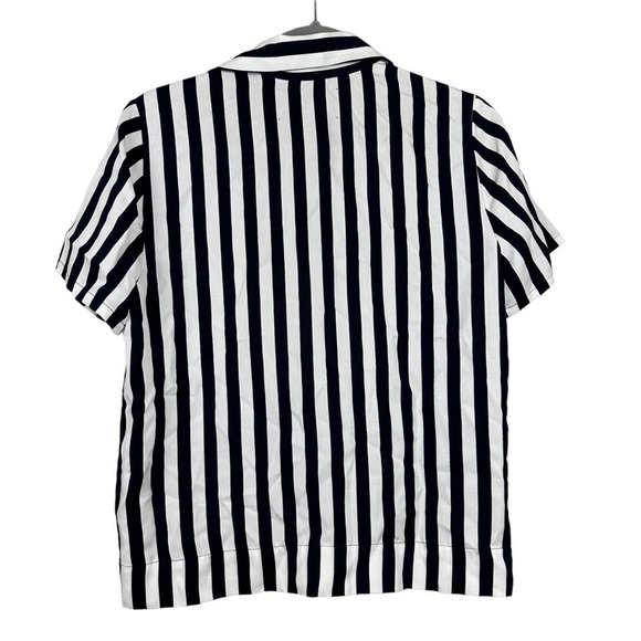 Reformation Striped Collared Pajama Top Size Small - Picture 5 of 6